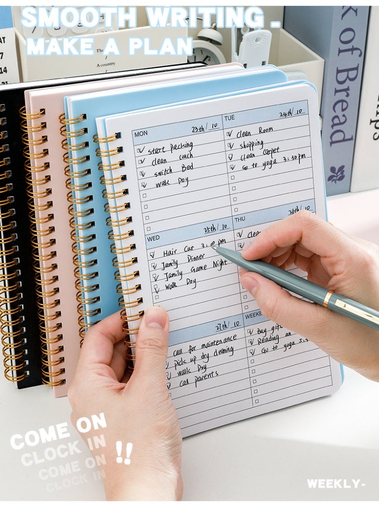 JoyousSto Weekly Planner Undated, A5 To Do List Notebook Weekly Goals Schedule Planner Daily Planner Notebook Weekly Goals Planner for Work & Personal Life(Blue) - Image 5