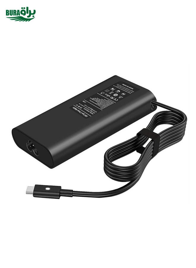 BURAQ - For Dell XPS12 9250 7370 Type-C 45W Power Adapter Charger USB-C Lightning Port(UK Plug) - Image 1