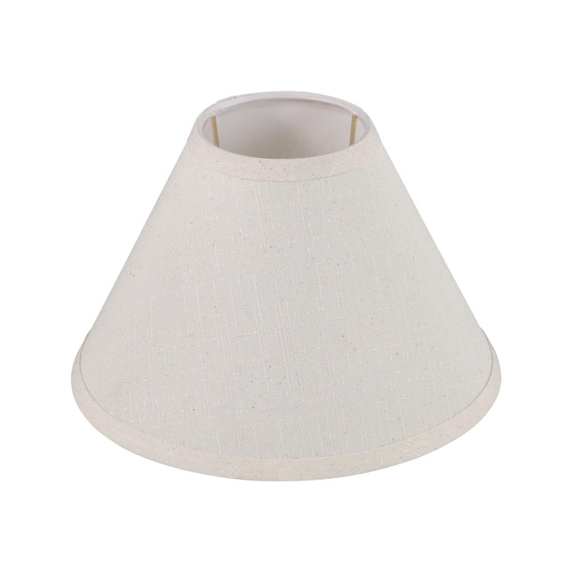 Aspen Creative 58309, Hardback Empire Transitional UNO Lamp Shade, Cream, 4" Top x 10" Bottom x 7" Slant Height, Slip 33mm - Image 1