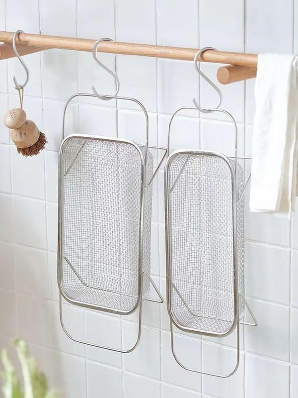 TINKDAS Kitchen Stainless Steel Over The Sink Colander for Kitchen Expandable Strainer Basket Colander with Mesh for Kitchen Sink Strain Drain Rinse Fruits Vegetables - Image 5