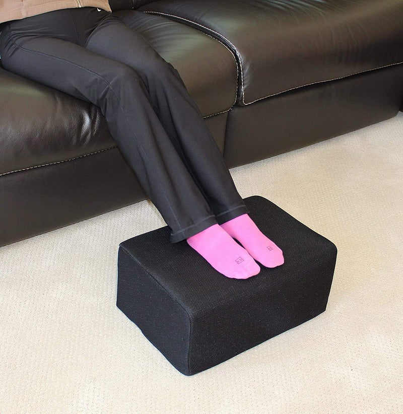 Metron Extra Large Foot Rest for Under Desk (18”x12”x8”) – Ergonomic Foam Cushion for Leg & Foot Support with Anti-Slip Cover – Height Booster for Office, Home & Senior Use – Pack of 1 - Image 3