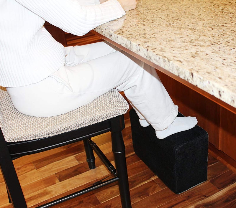 Metron Extra Large Foot Rest for Under Desk (18”x12”x8”) – Ergonomic Foam Cushion for Leg & Foot Support with Anti-Slip Cover – Height Booster for Office, Home & Senior Use – Pack of 1 - Image 2