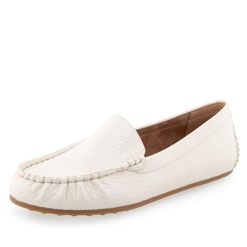 Aerosoles Women's Over Drive Loafer Flat, Eggnog Snake Patent Pu, 7.5 - Image 1