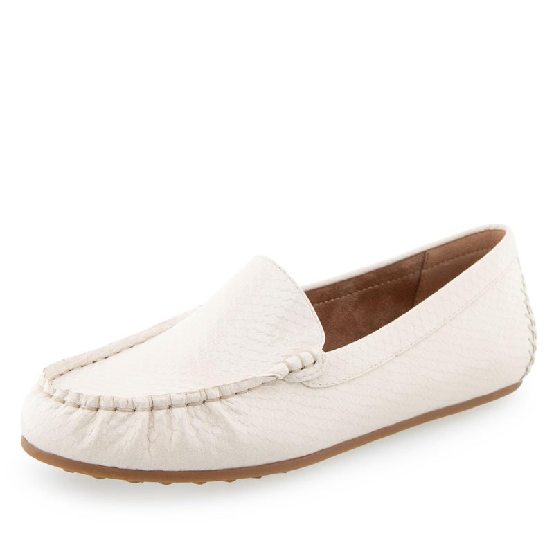 Aerosoles Women's Over Drive Loafer Flat, Eggnog Snake Patent Pu, 7.5 - Image 5