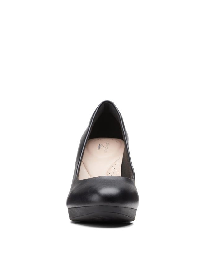 clarks Women's Ambyr Joy Pump, Black Leather, 9 - Image 4