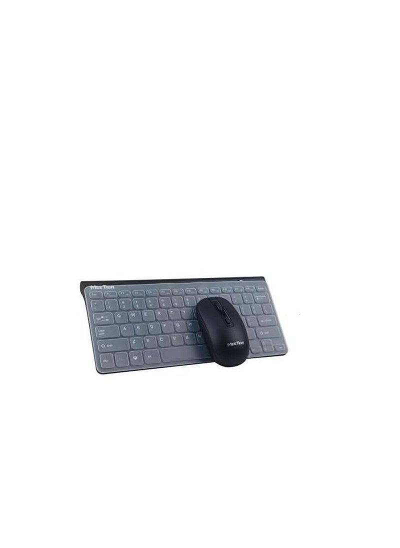 Meetion - Combo Meeting Wireless Keyboard/Mouse MT-MINI4000 Black - Image 1