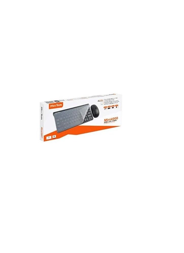 Meetion - Combo Meeting Wireless Keyboard/Mouse MT-MINI4000 Black - Image 1