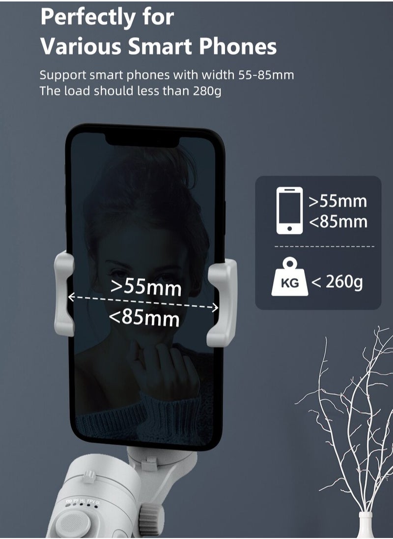 Generic - 3-Axis Gimbal Stabilizer for Smartphone Foldable Handheld Phone Video Record Vlog Anti-Shake Stabilizer for iPhone Android - Image 1