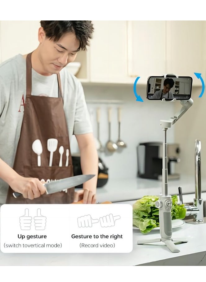 Generic - 3-Axis Gimbal Stabilizer for Smartphone Foldable Handheld Phone Video Record Vlog Anti-Shake Stabilizer for iPhone Android - Image 1