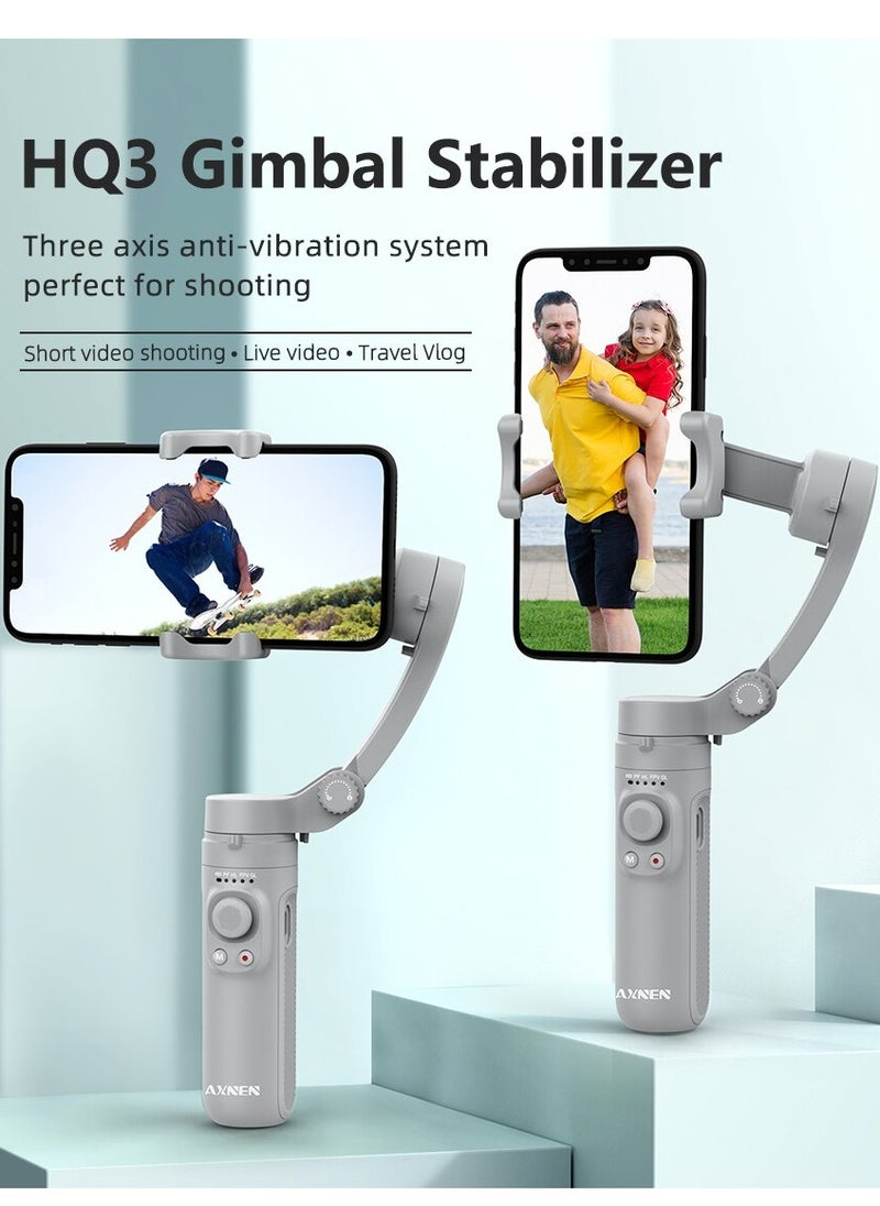 Generic - 3-Axis Gimbal Stabilizer for Smartphone Foldable Handheld Phone Video Record Vlog Anti-Shake Stabilizer for iPhone Android - Image 1