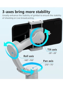 Generic 3-Axis Gimbal Stabilizer for Smartphone Foldable Handheld Phone Video Record Vlog Anti-Shake Stabilizer for iPhone Android  - Image 4