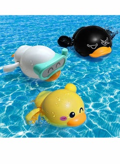 3Pcs Bath Toys for 1-5 Year Old Boy Girls Gifts,Wind-Up Bathtub Baby Bath Toys for 3-6 Toddlers, Swimming Pool Water Toys for Kids Ages 2-7 Birthday Gifts