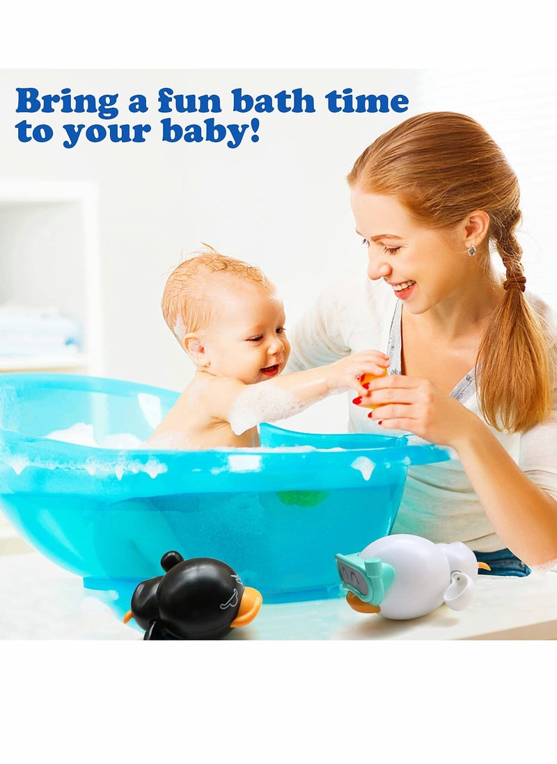 Excefore - 3Pcs Bath Toys for 1-5 Year Old Boy Girls Gifts,Wind-Up Bathtub Baby Bath Toys for 3-6 Toddlers, Swimming Pool Water Toys for Kids Ages 2-7 Birthday Gifts - Image 1
