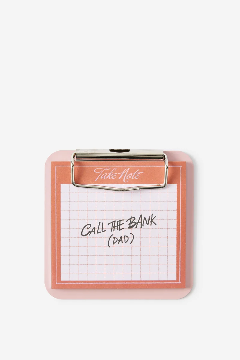 Typo Memo Clip Board