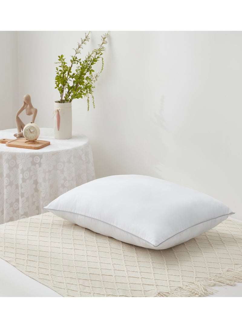 ايست من نون وساة عالية الجودة مصنوعه من مايكروفايبر بحشوة مايكيروفايبر مقاس : 50*70 cm الوزن 1000 جرام أبيض - Image 1