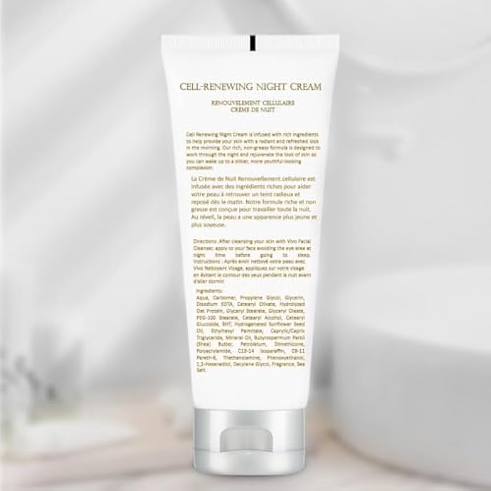 Vivo Per Lei كريم الليل من فيفو بير لي - كريم مضاد للشيخوخة للوجه - 3.52 أونصة سائلة - عبوة من 3 - Image 3