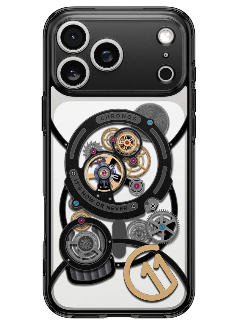 Spigen غطاء حماية Ultra Hybrid MagFit لجهاز iPhone 17 Pro مع MagSafe [تأثير ثلاثي الأبعاد مع طباعة سداسية الطبقات] - C11 Chronos - Image 2