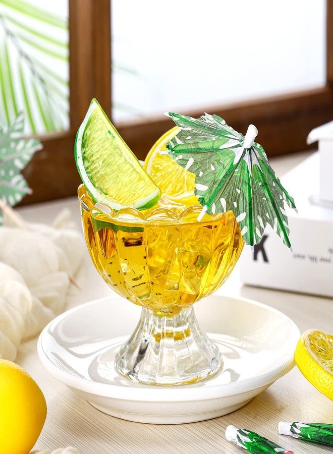 Cunhill 300 Pieces Cocktail Umbrellas Drink Umbrellas Cocktail Picks Parasol Cocktail Umbrellas Cupcake Toppers for Summer Hawaiian Umbrella Sticks Tropical Wedding Party Decoration (Palm Tree Style) - Image 4
