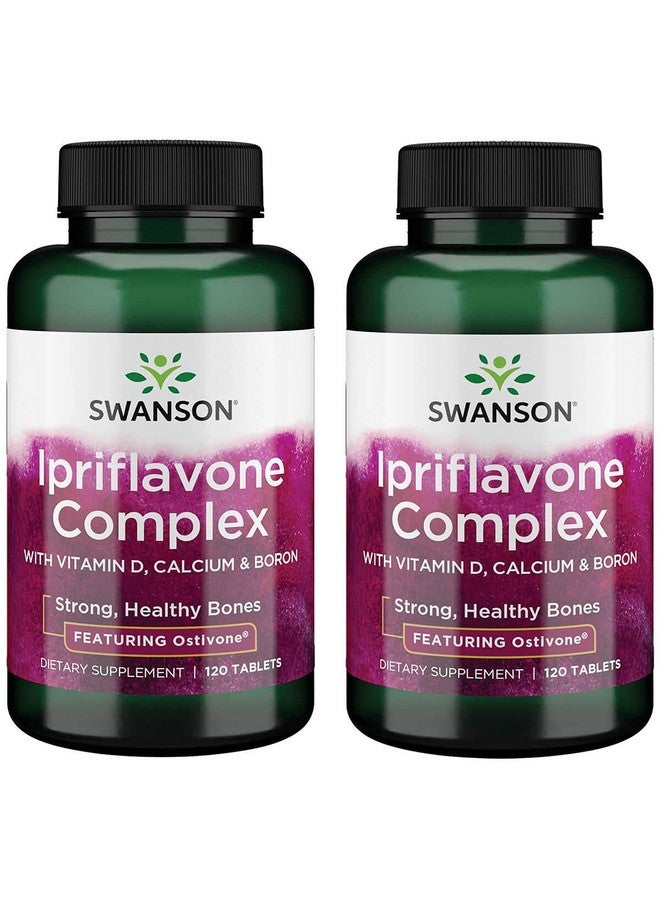 Swanson Ipriflavone Complex with Ostivone 120 Tabs (2 Pack) - Image 1