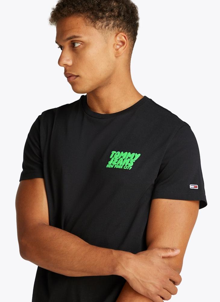 TOMMY JEANS Slim Bubble Print Short Sleeve T-Shirt  - Image 3
