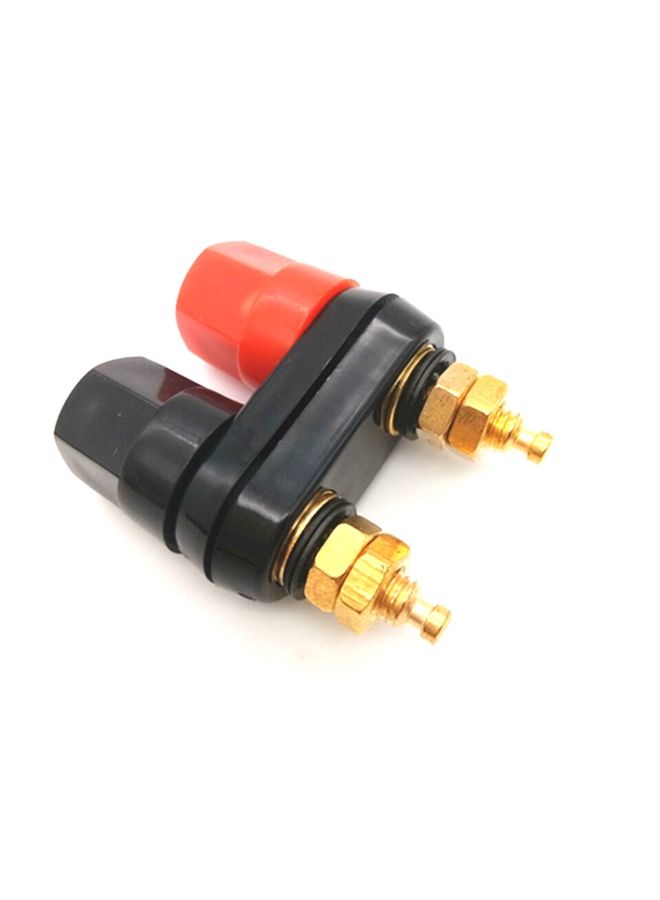 BURAQ 10 PCS One-piece Speaker Two-position Hexagonal Power Amplifier Terminal Red and Black Power Hexagonal Dual-connection Terminal - Image 1
