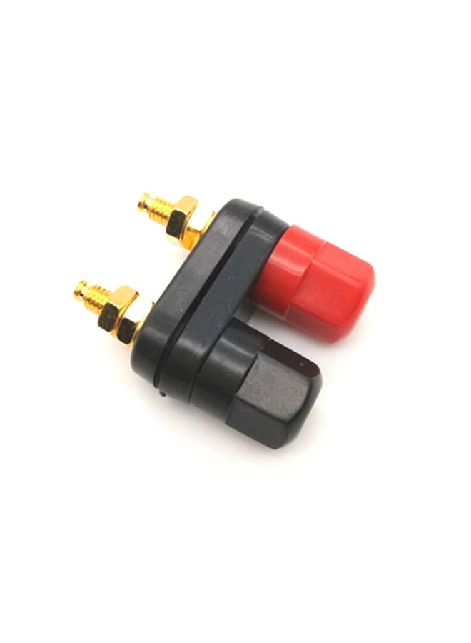 BURAQ 10 PCS One-piece Speaker Two-position Hexagonal Power Amplifier Terminal Red and Black Power Hexagonal Dual-connection Terminal - Image 3