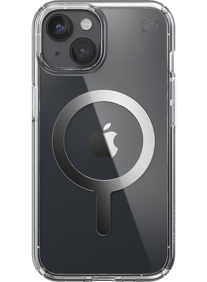 Speck Presidio Perfect-Clear with Chrome MagSafe Case - iPhone 14/13