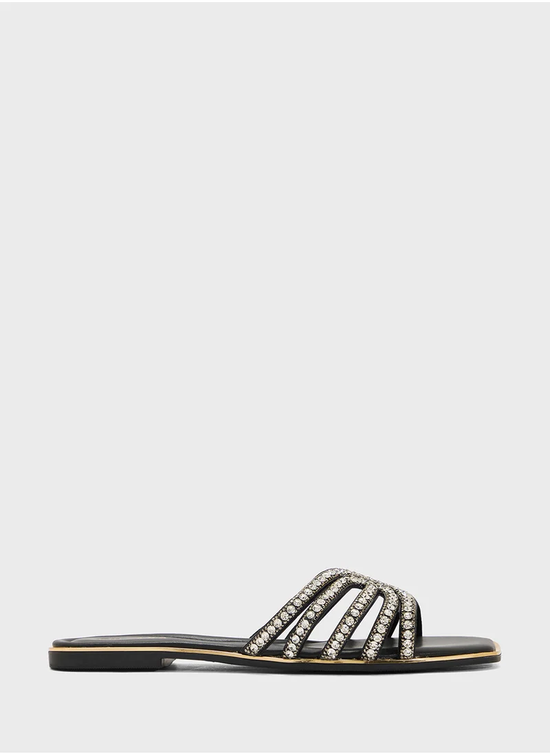 Khizana Diamante Flat Sandal