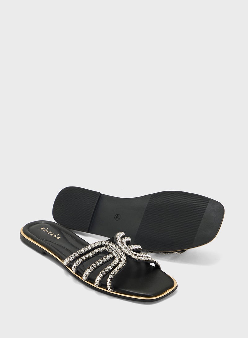 Khizana Diamante Flat Sandal  - Image 3