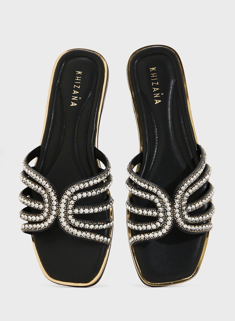 Khizana Diamante Flat Sandal  - Image 4