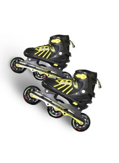 ENDLESS  EL1031 Inline Adjustable Skates Medium Size 34 EUR (UK 1.5) - 38 EUR (UK 5) for 6 to 12 Years | Aluminium Chassis and 100 mm PU Three Wheels | With ABEC 9 Bearings | Indoor and Outdoor  - Image 2