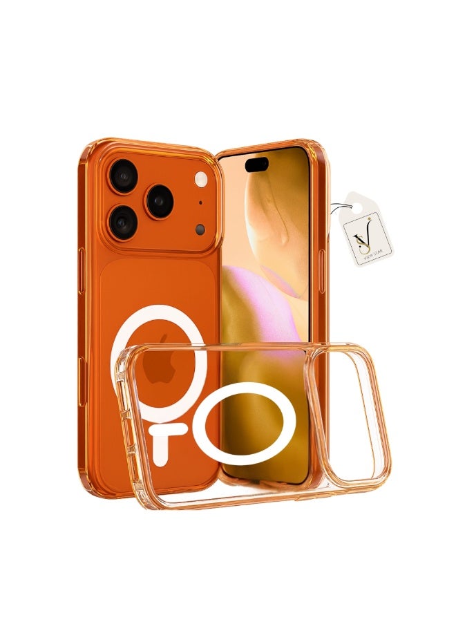 VIEW STAR Viewstar Ultra-Slim Clear Magnetic Case for iPhone 17 Pro Max – Shockproof Transparent Cover with Strong Magnetic Ring, Anti-Yellow Back, Raised Camera Protection & Precision Cutouts - Image 1
