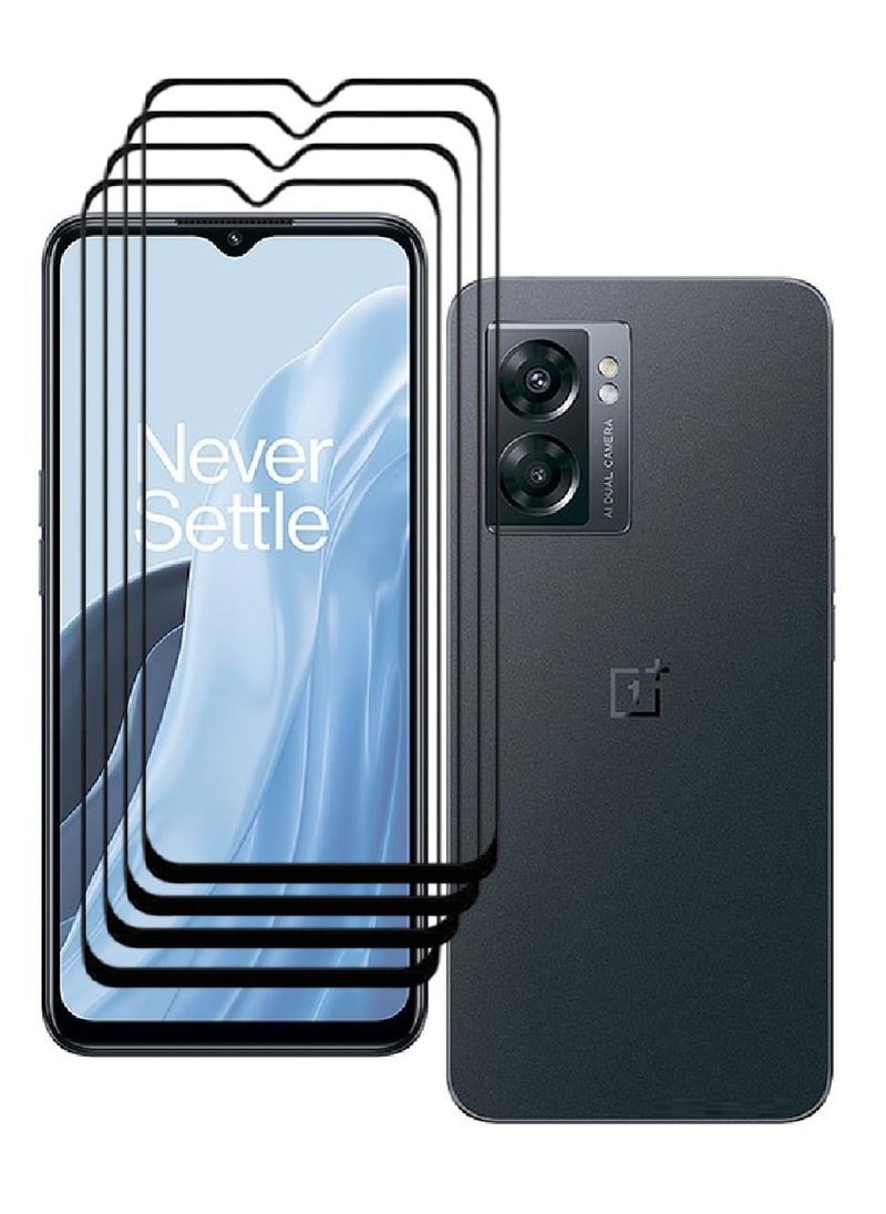AINA 4 Pieces Tempered Glass Screen Protector 5D Designed For OnePlus Nord N300 Full Glue Edge to Edge Full Screen Coverage And Bubble Free - Image 1
