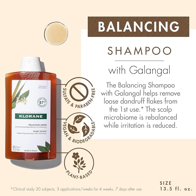 Klorane Anti-Dandruff Rebalancing Shampoo With Galangal 400Ml - Image 2