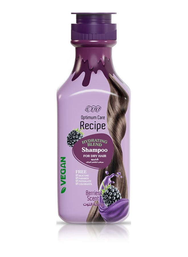 Eva Optimum Care Recipe Hydrating Blend Shampoo Berries Scent 350 Ml + Lotion For Normal Skin Berries Scent 370 ML - Image 3