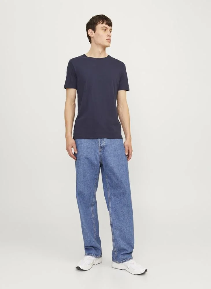 JACK & JONES  3 Pack Of Crew Neck Regular Fit T-Shirt for Men | Best Price UAE
