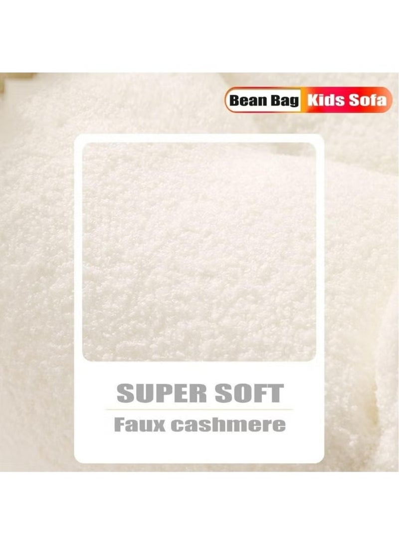 Generic Bean Bag Chair for Kids - Stuffed Animal Storage Bean Bag - Children Sofa Cute Small Bean Bag Chair with Filling Fleece Floor Seat Armchair Boy Girl Bedroom Couch Kids Furniture  - Image 3
