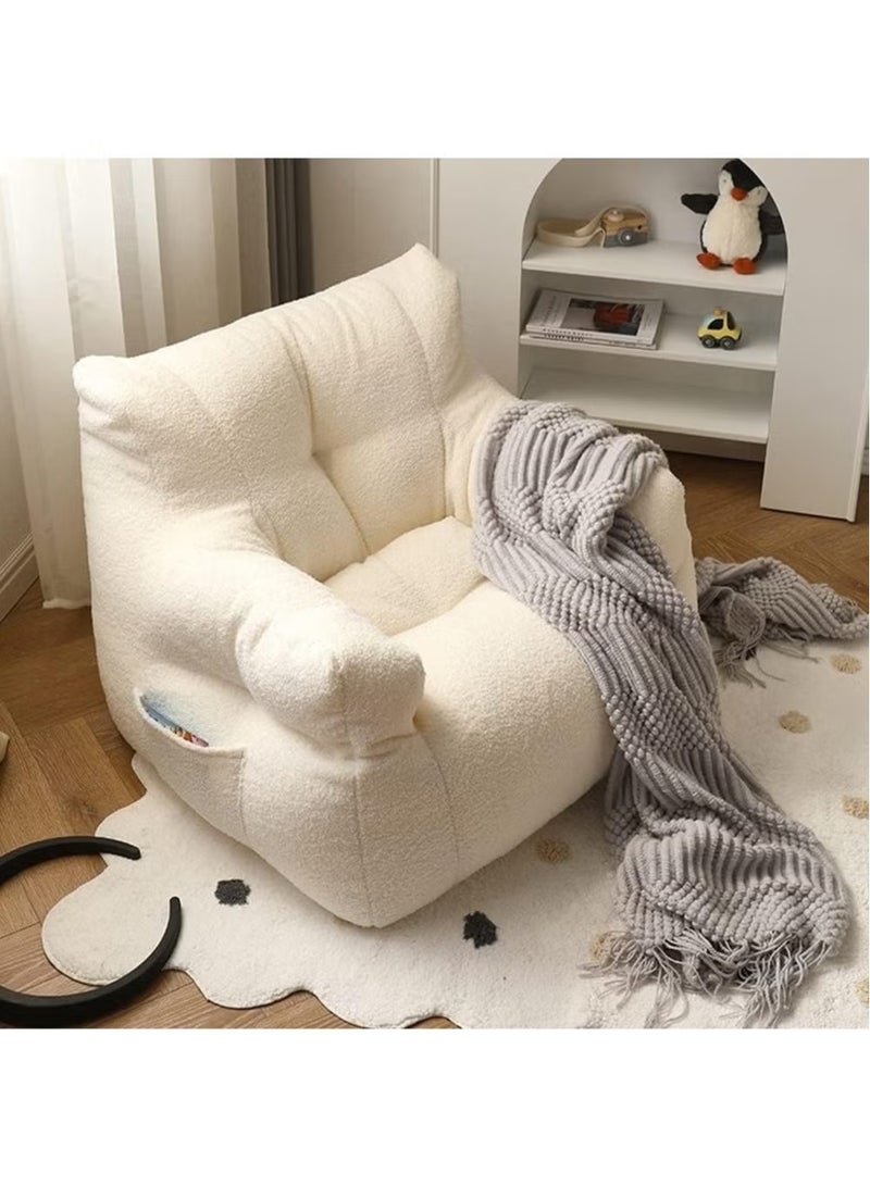 Generic Bean Bag Chair for Kids - Stuffed Animal Storage Bean Bag - Children Sofa Cute Small Bean Bag Chair with Filling Fleece Floor Seat Armchair Boy Girl Bedroom Couch Kids Furniture  - Image 4