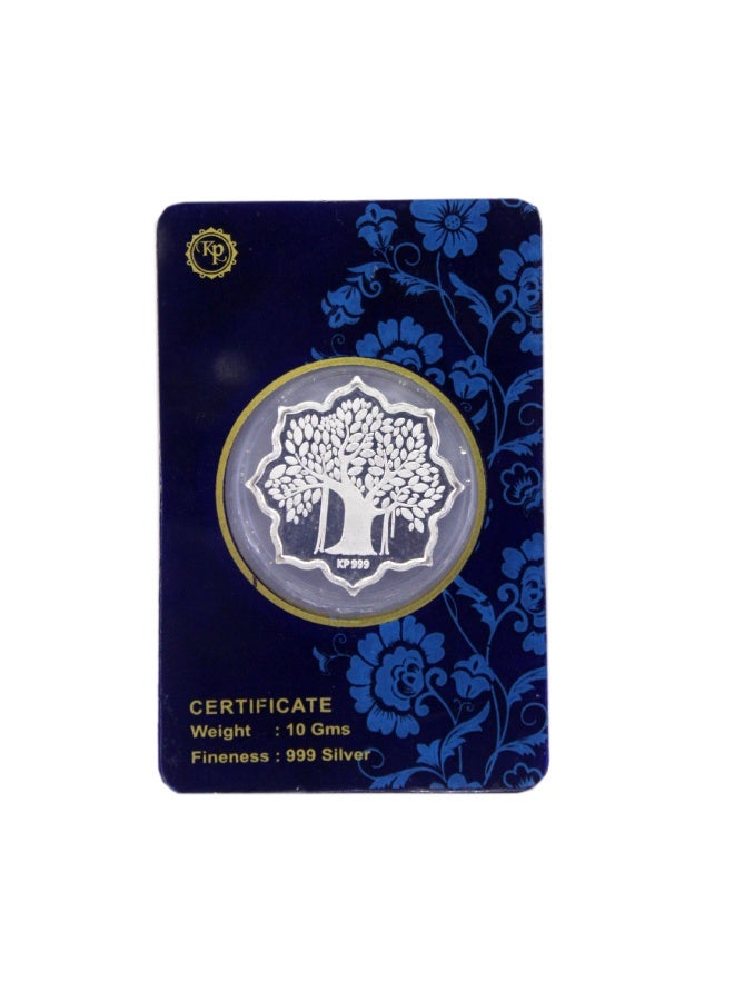 لاتا للحرف اليدوية والهدايا ذ.م.م. - عملة فضية على شكل شجرة الحياة (سابيكا) عيار 999 | إصدار ميكي وميني 10 غرام - Image 2