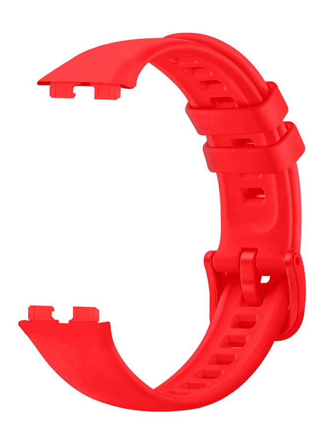 Huawei Band 8 Watch Band and Band 9 for Men Women Sport Watch Strap Lightweight Silicone Replacement Band Red - Image 1