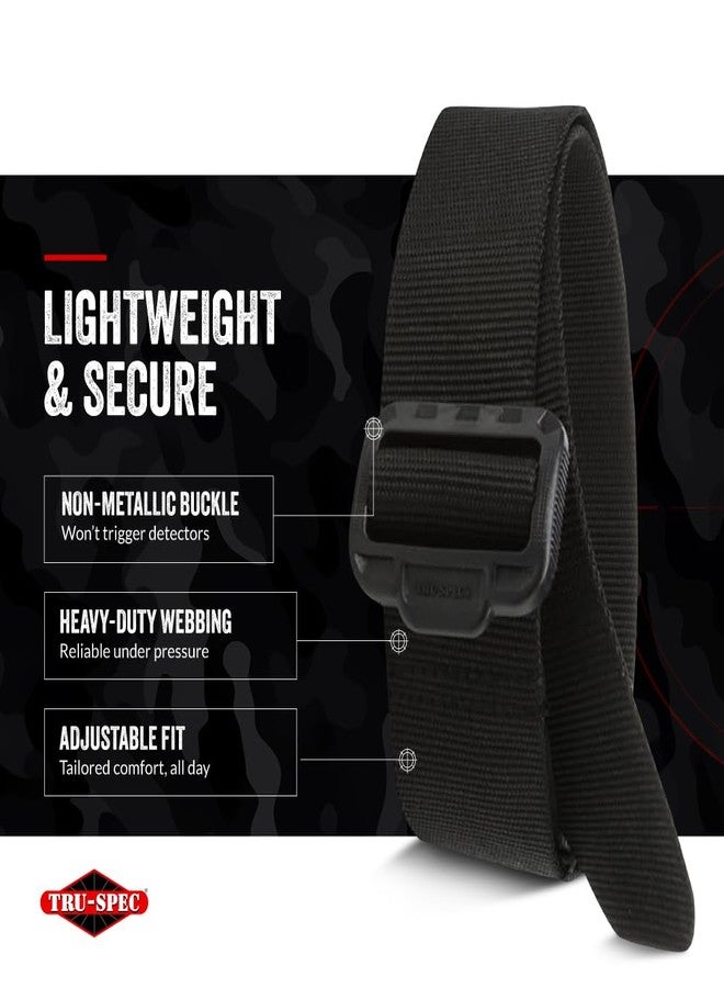Tru-Spec Security Friendly Tactical Belt - Durable, Rip-Resistant Nylon Belts for Men and Women with Non-Metallic Buckle, Black - X-Large - Image 5