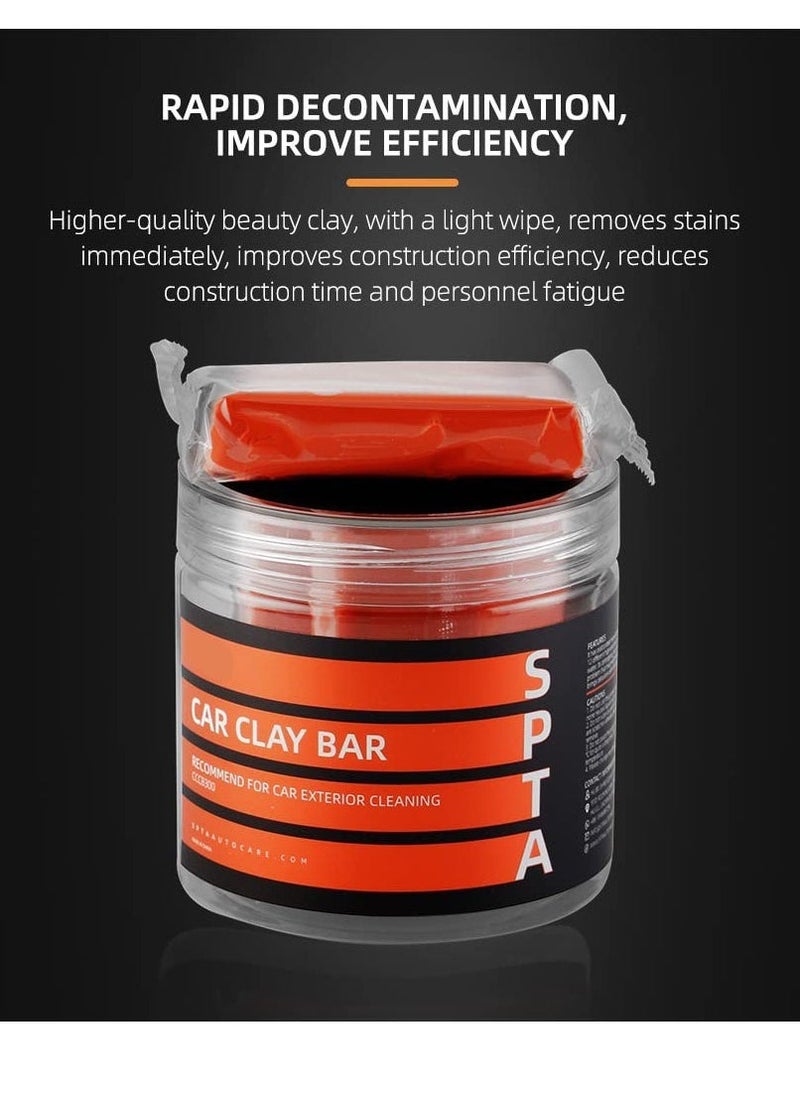 Car Clay Bar, Premium Grade Clay Bars, Detailing Magic Clay Bar Cleaner, Auto Wash Bars with Washing and Adsorption Capacity, for Car Wash Car Detailing Clean,RV, Bus,Glass Cleaning (3 Pack 300g)  - Image 2