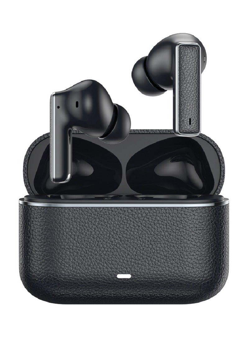 GREEN LION River True Wireless Earbuds ANC + ENC Clarity / Wireless Charging / Smart In-Ear Detection / Hands-Free Headphone / 6-Mic ENC Calls /Truewireless Headphones- Black - Image 1