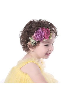 Cinaci Cinaci 6 Pack Delicate Rose Flower Nylon Headbands Floral Bows Headband Super Stretchy Hair Bands Fancy Headpieces Tiara Crown Accessories Bulk for Baby Girls Newborns Infants Toddlers Kids  - Image 2
