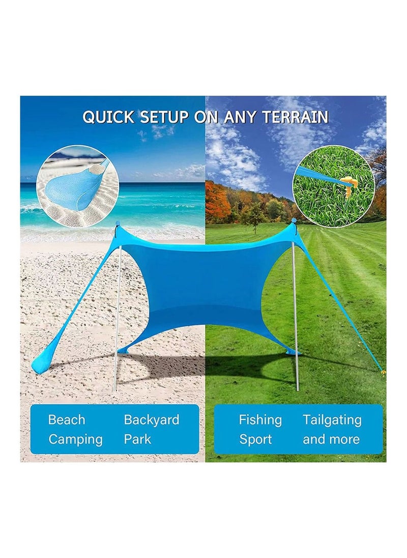 Generic - Beach Tent Shading Shed UPF50 Antiultraviolet Rays about 3 meters Beaches Sunshade Suitable For Camping Beaches Fishing Backyard and Picnic - Image 1
