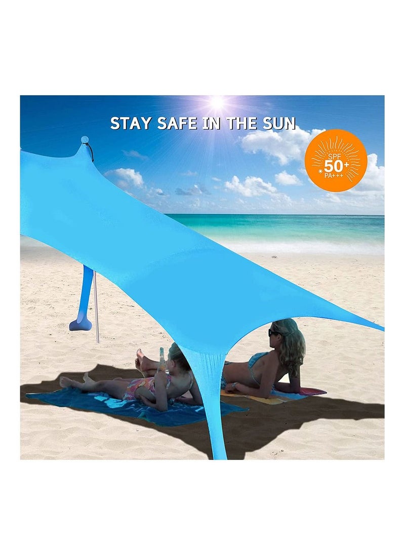 Generic - Beach Tent Shading Shed UPF50 Antiultraviolet Rays about 3 meters Beaches Sunshade Suitable For Camping Beaches Fishing Backyard and Picnic - Image 1