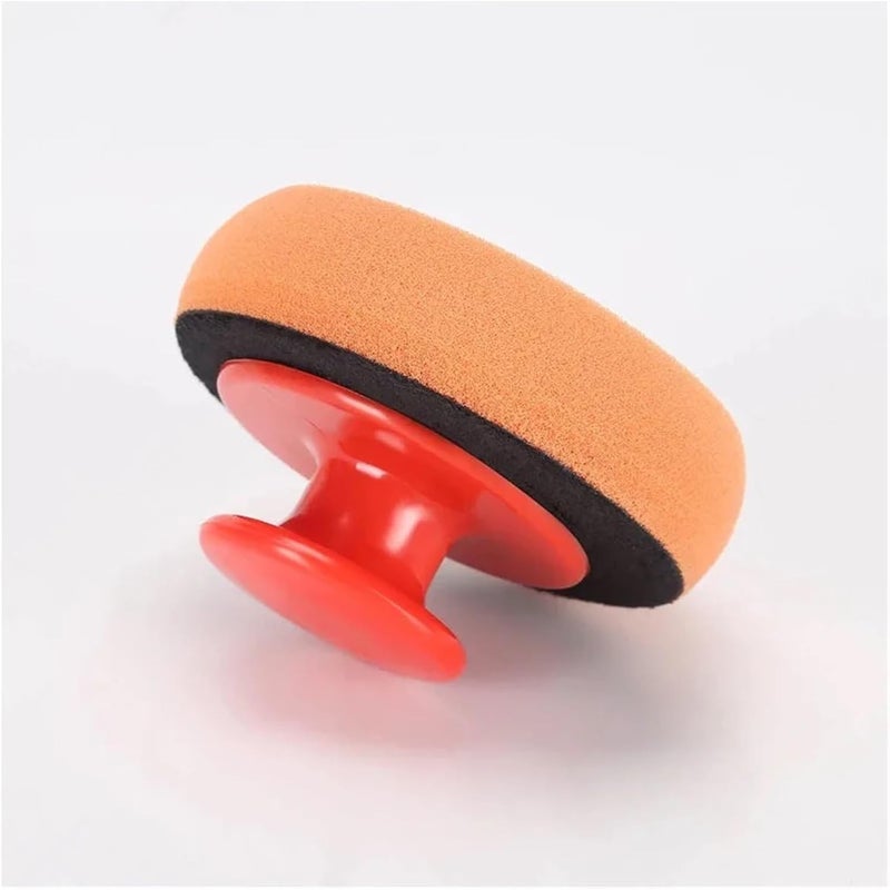 Car Wash Wax Polish Pad Polishing Sponge Cleaning Cloth Microfiber Applicator，Compatible for Auto Polisher Waxing(4pcs Spong 1pcs Hand) - Image 5