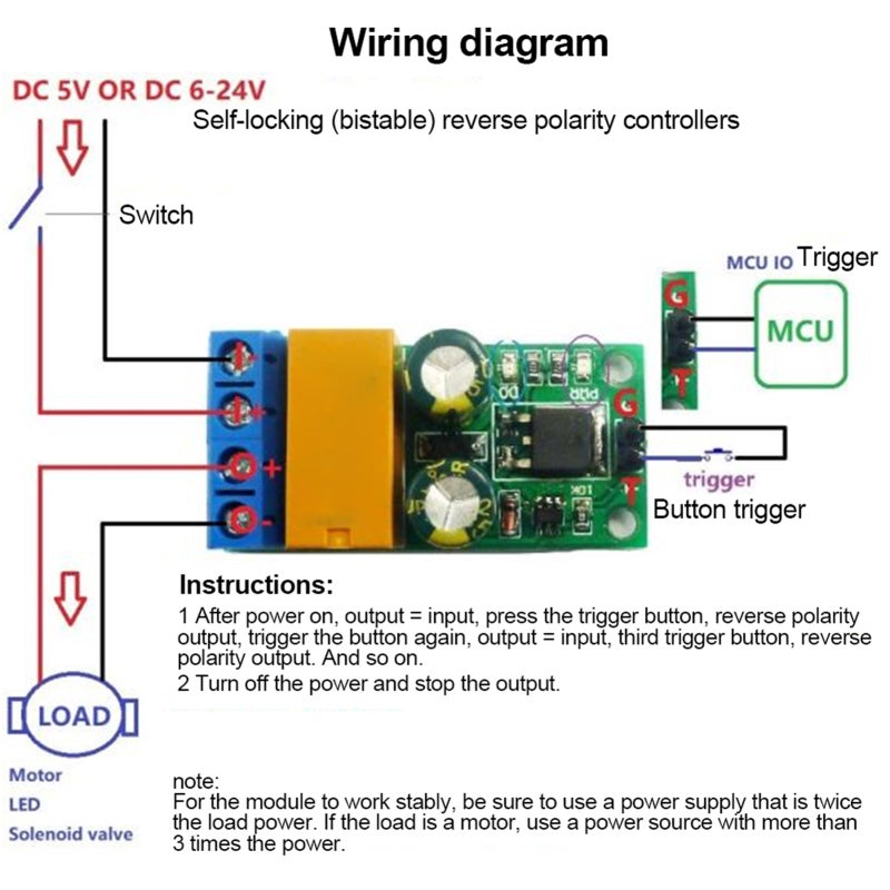 Relay Module 43 X 21 X 16mm Self-Locking Reverse Polarity Control - Stable Output Single Trigger Bistable Relay for Electronic Component Integration & Circuit Control - Image 4