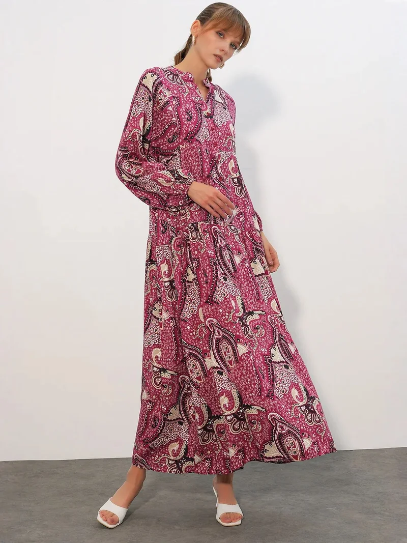 بيغ دارت BDART Patterned V-Neck Maxi Dress