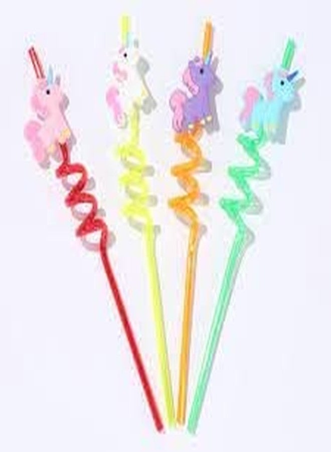 BRIKSHI Unicorn Drinking Straws Creative Cartoon Straws Props Birthday Celebration Carnival Party Supplies_PO4 (Color and Design May Very) - Image 3
